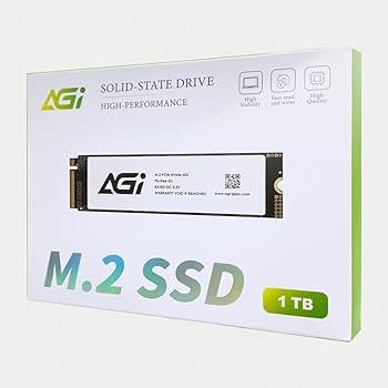 【AGI】 M.2 2280 SSD 512GB PCIe Gen3X4 AGI TECHNOLOGY Hard Drives Model AGI SSD Internal M.2 1TB